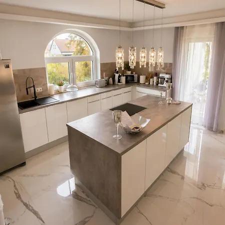 Exklusives 115 M Designer Kamin Spa-bad Balkon Lounge Apartmán Fürth